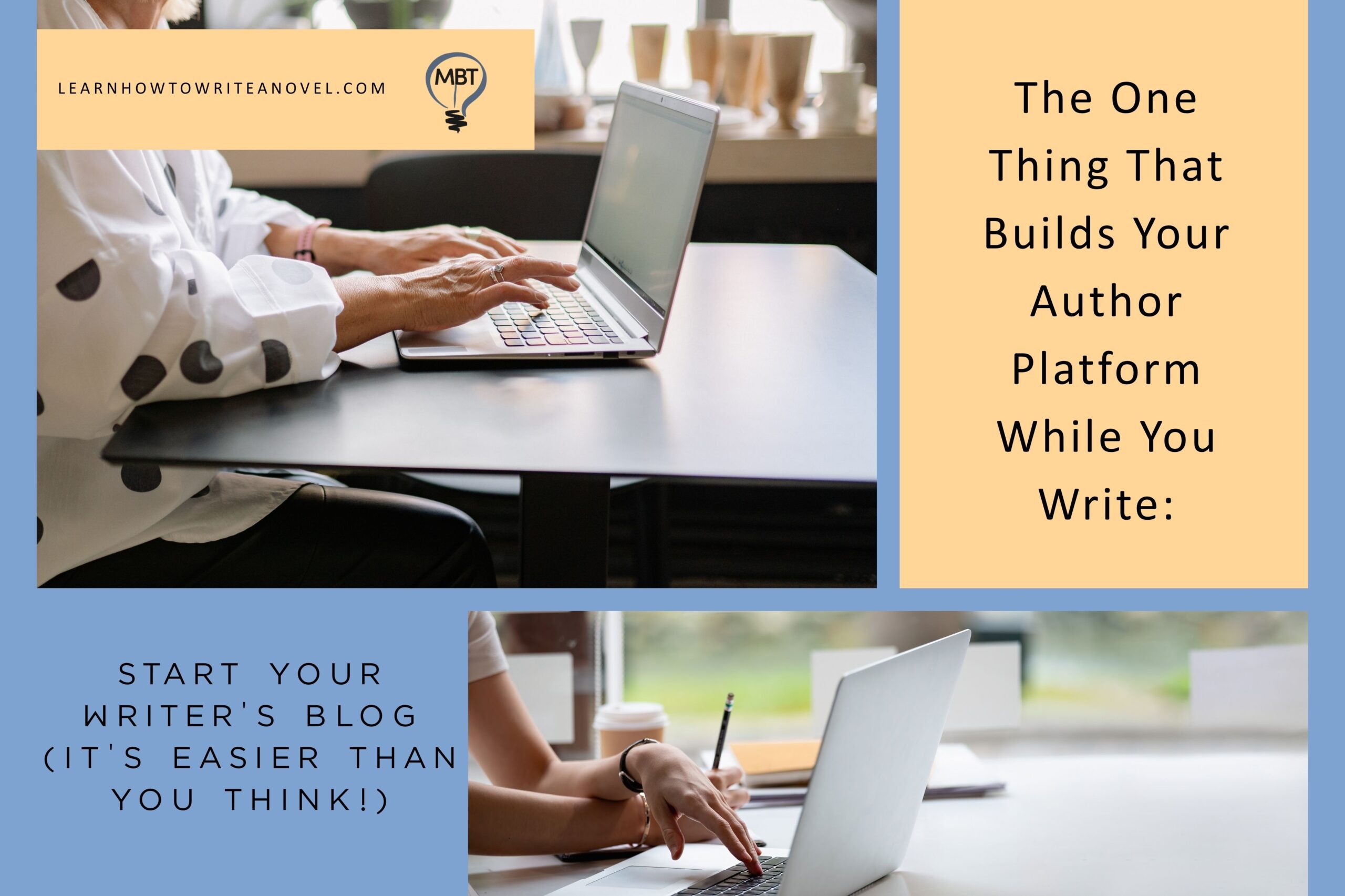 Featured image for “The One Thing That Builds Your Author Platform While You Write: Start Your Writer’s Blog (It’s Easier Than You Think!)”